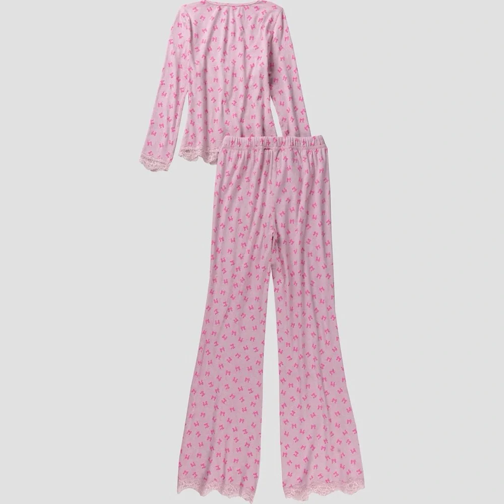 Free People Women's Stolen Dance Classic Fit Pajama Set Candy Lilac Combo Small
